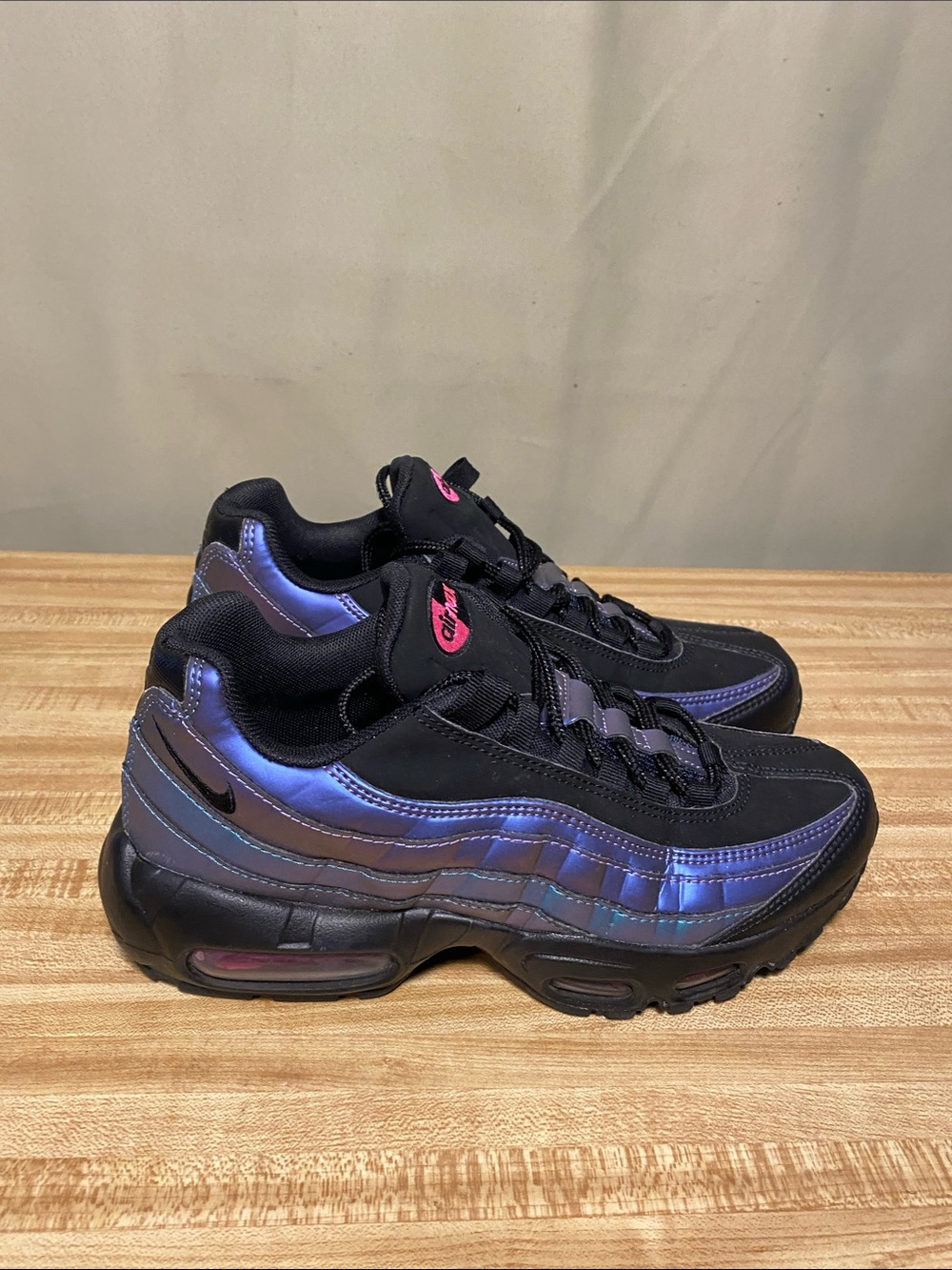 Nike Air Max 95 Premium Throwback Future Iridescent Black Purple Mens 5.5